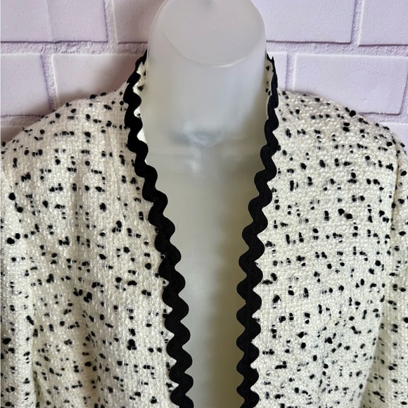 J.Crew Tweed Open Front Blazer Jacket Women's/size 8 - Picture 10 of 11